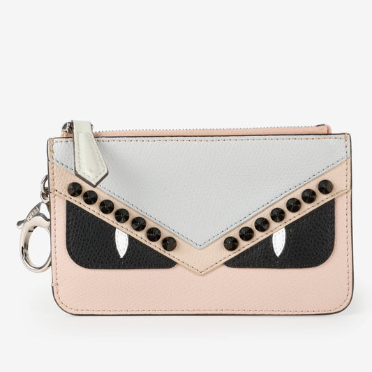 Pink Black Monster Key Pouch