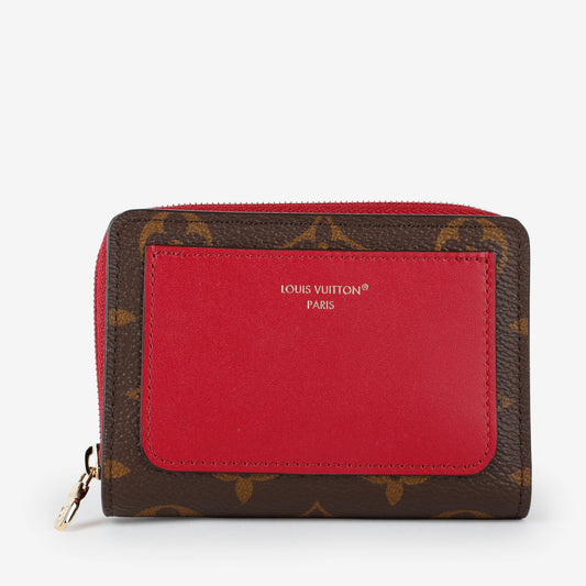 Lou Wallet, Monogram/Fuchsia