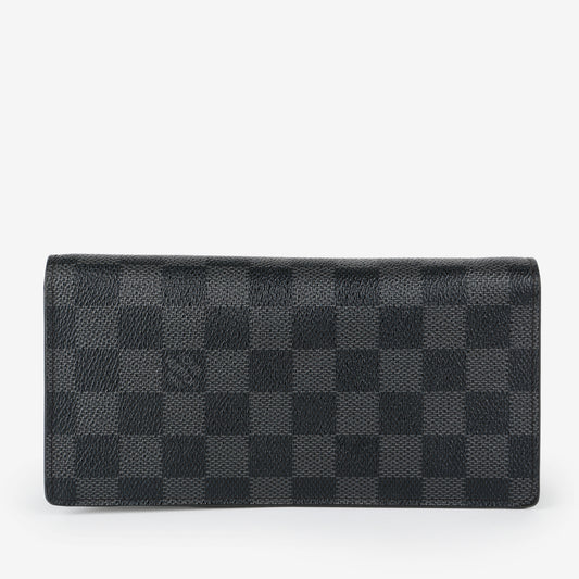 Brazza Wallet, Damier Graphite