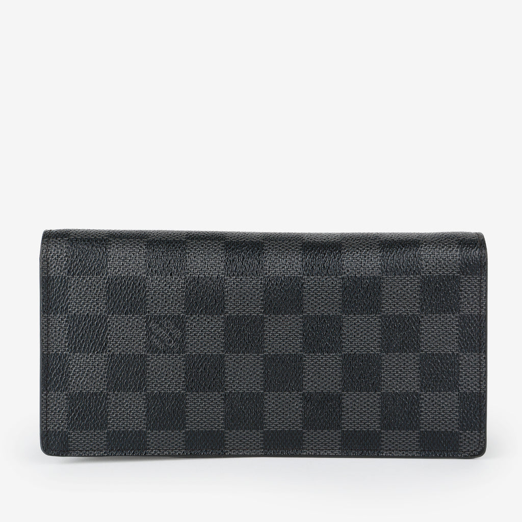 Brazza Wallet, Damier Graphite