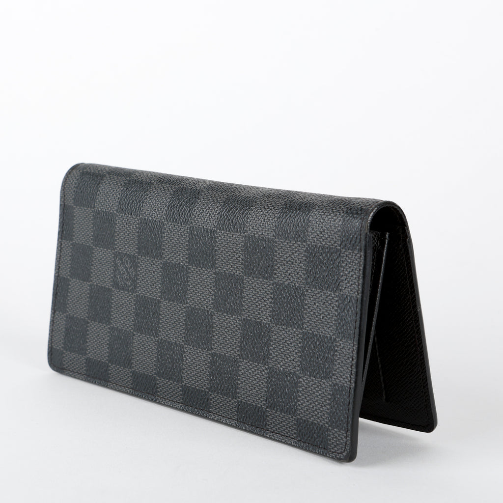 Brazza Wallet, Damier Graphite