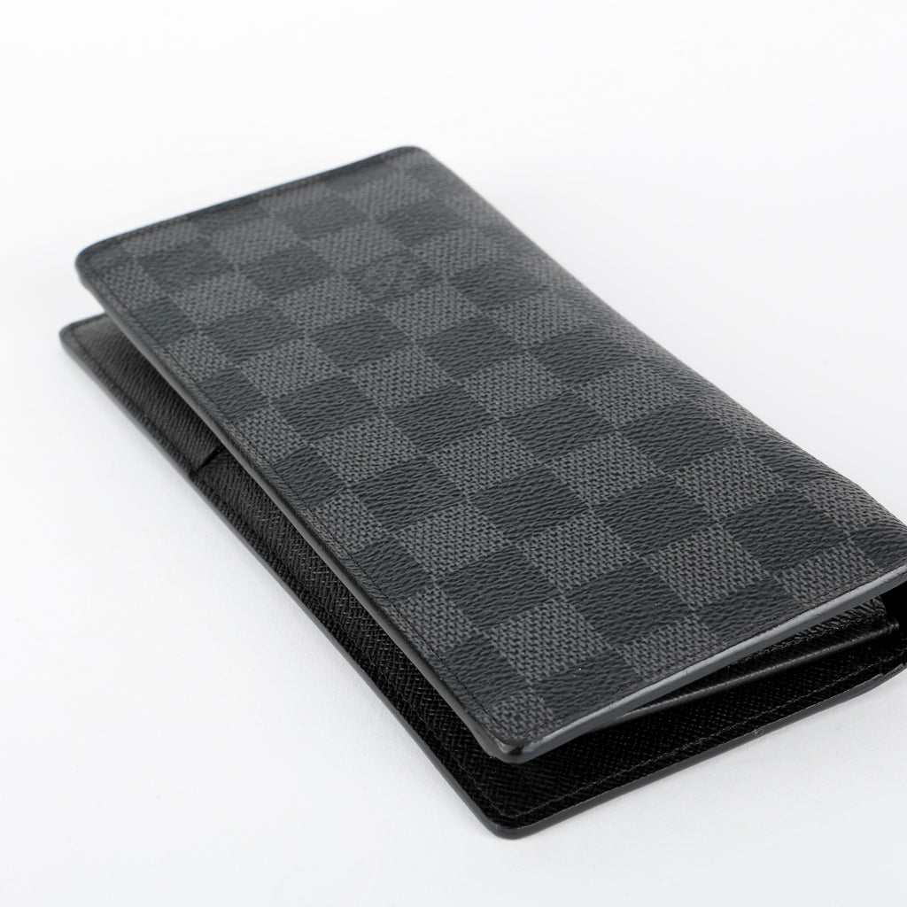 Brazza Wallet, Damier Graphite
