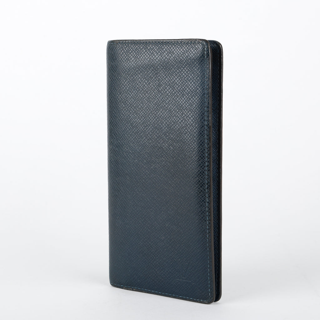 Brazza Wallet, Navy Blue Taiga