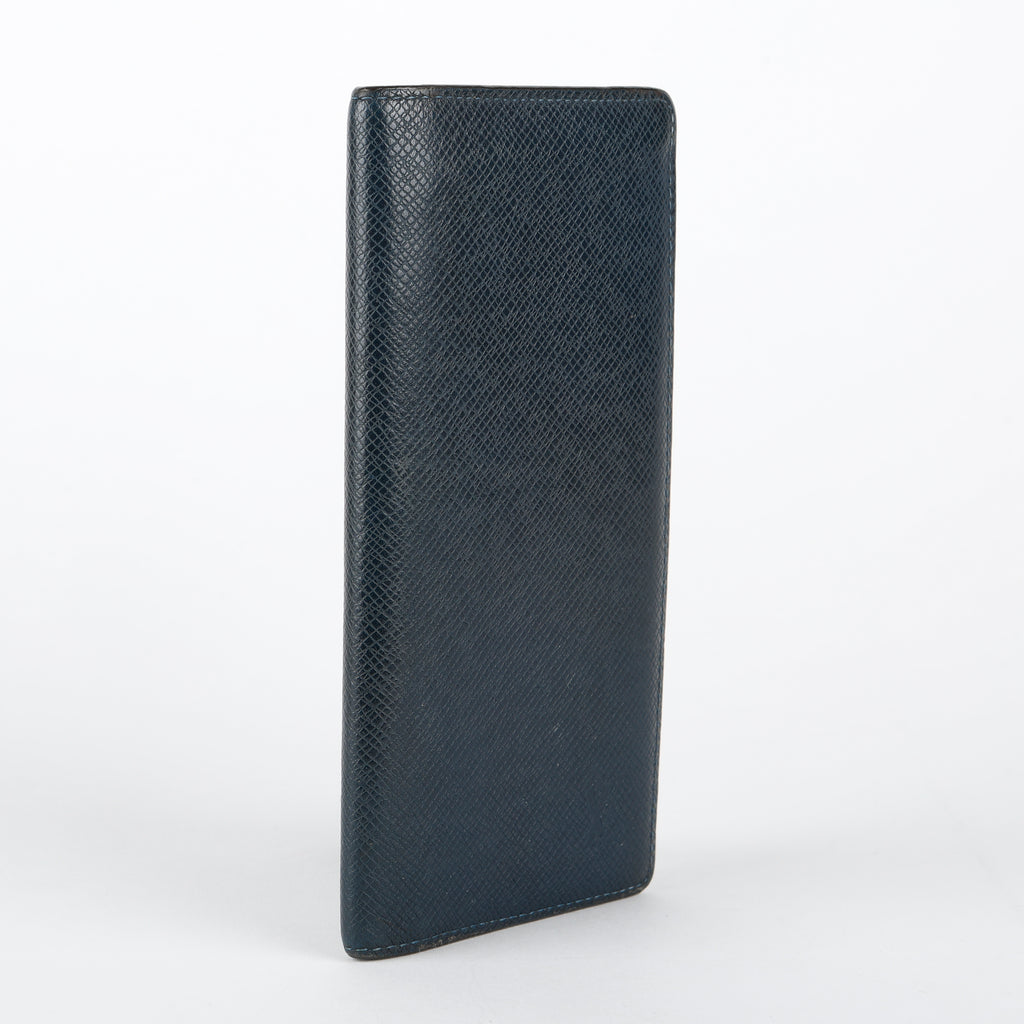 Brazza Wallet, Navy Blue Taiga