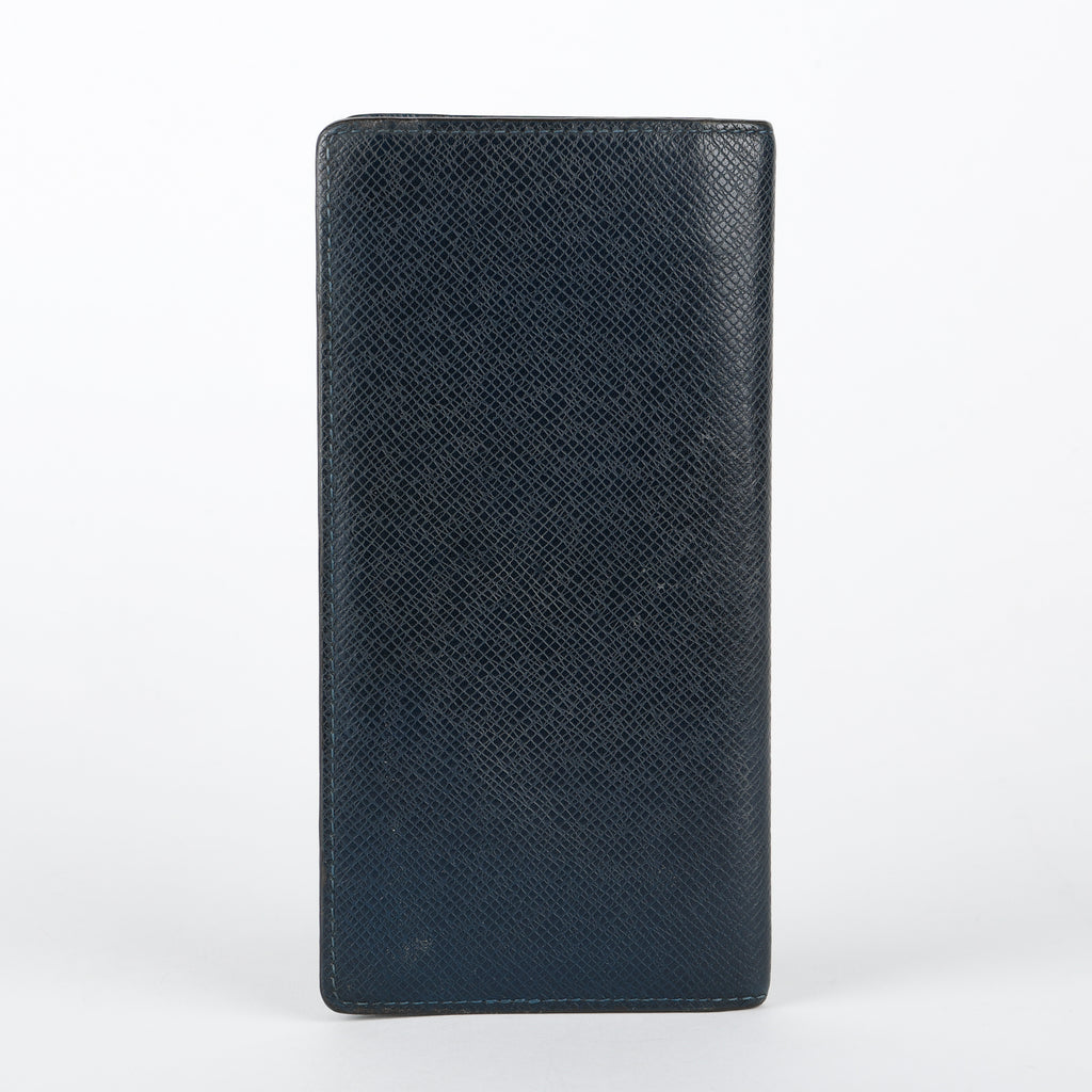 Brazza Wallet, Navy Blue Taiga