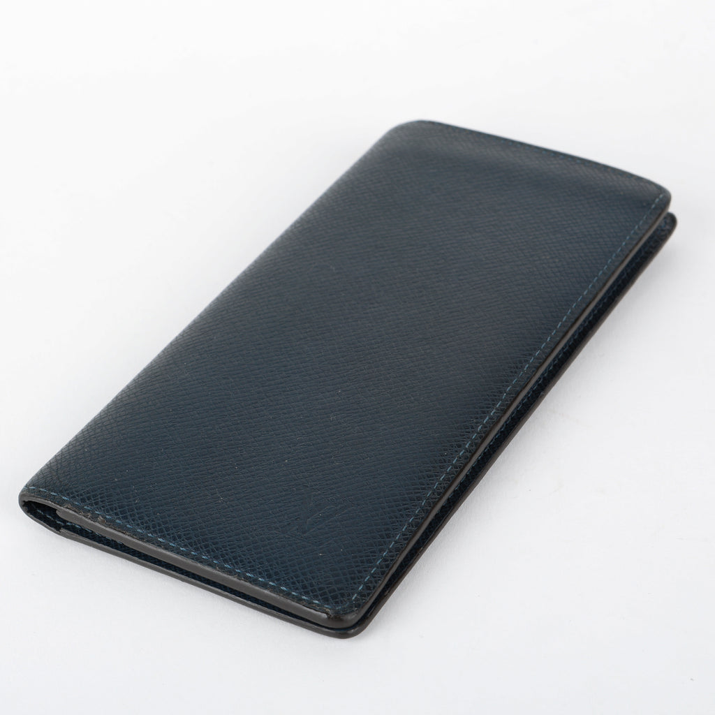 Brazza Wallet, Navy Blue Taiga