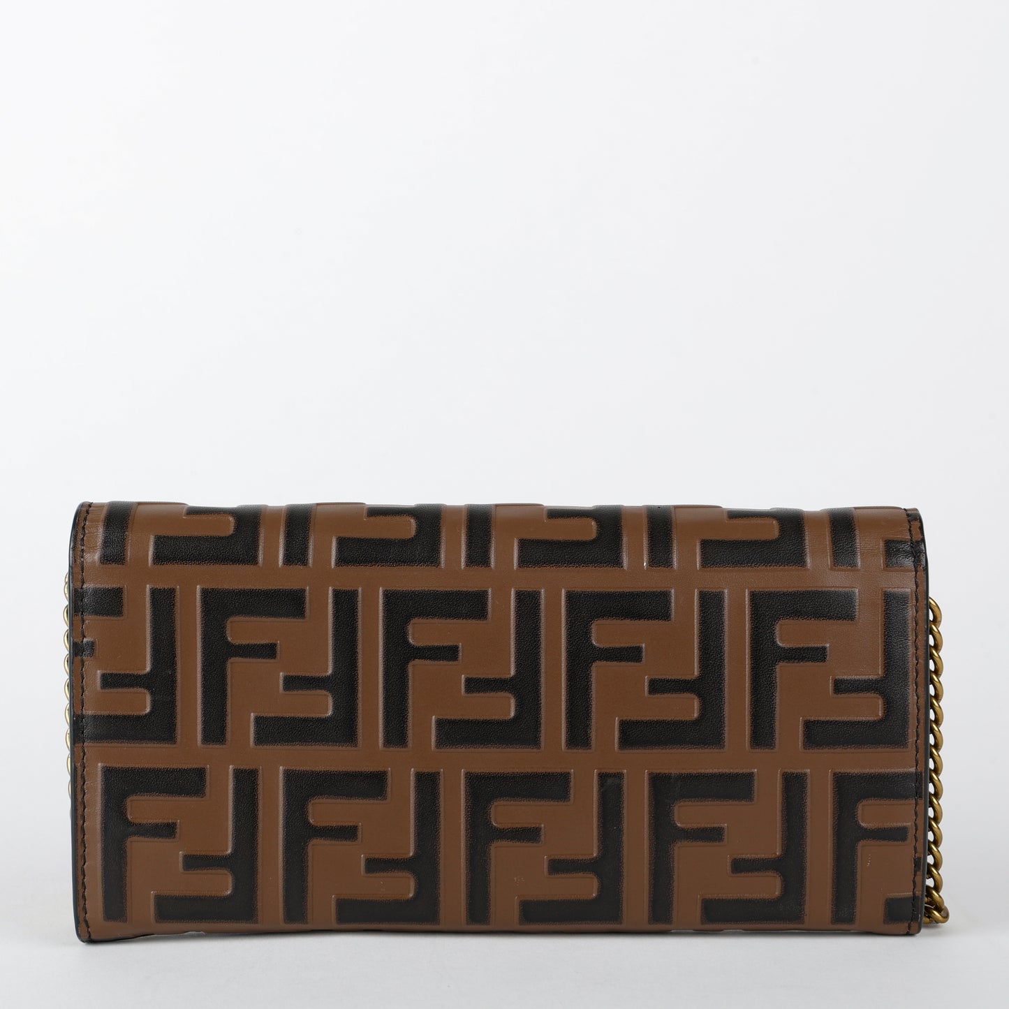 Long Continental Wallet on Chain, Embossed