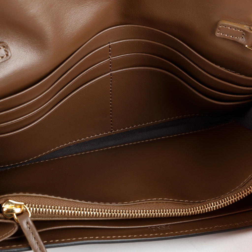 Long Continental Wallet on Chain, Embossed