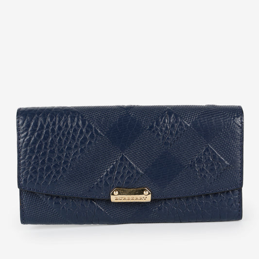 Check Porter Continental Wallet, Navy