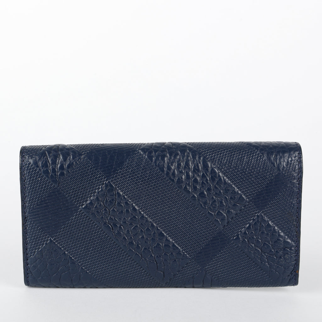 Check Porter Continental Wallet, Navy