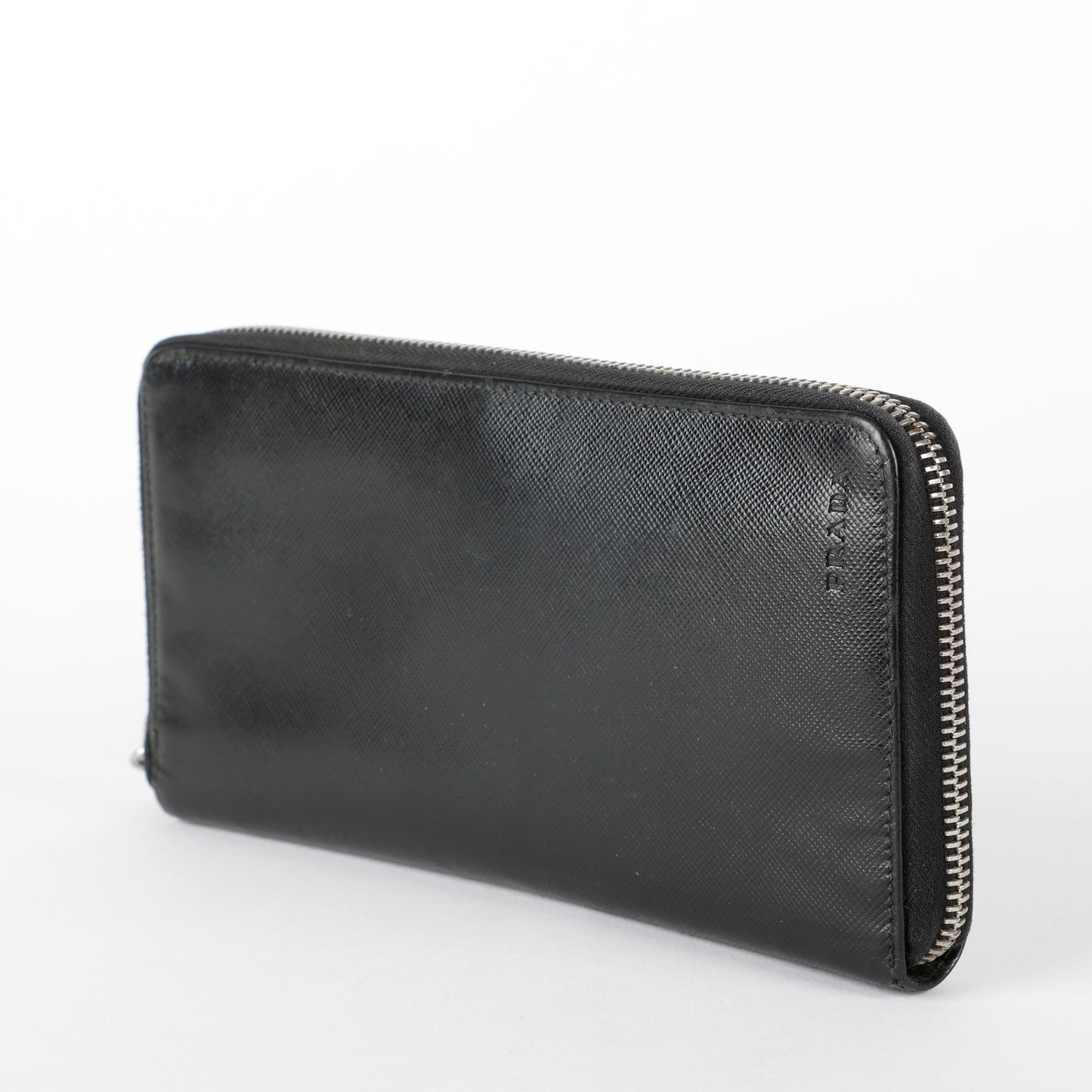 Zippy Travel Wallet, Black Saffiano