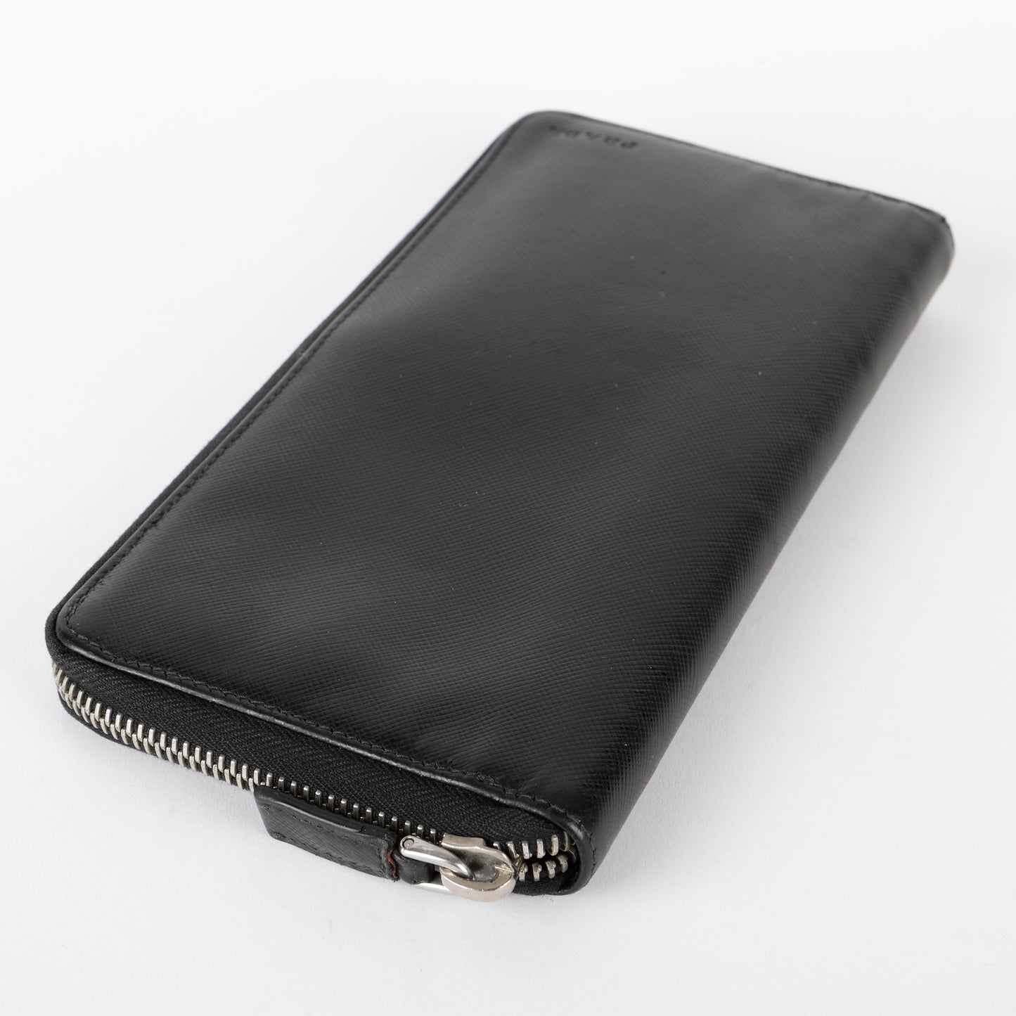 Zippy Travel Wallet, Black Saffiano