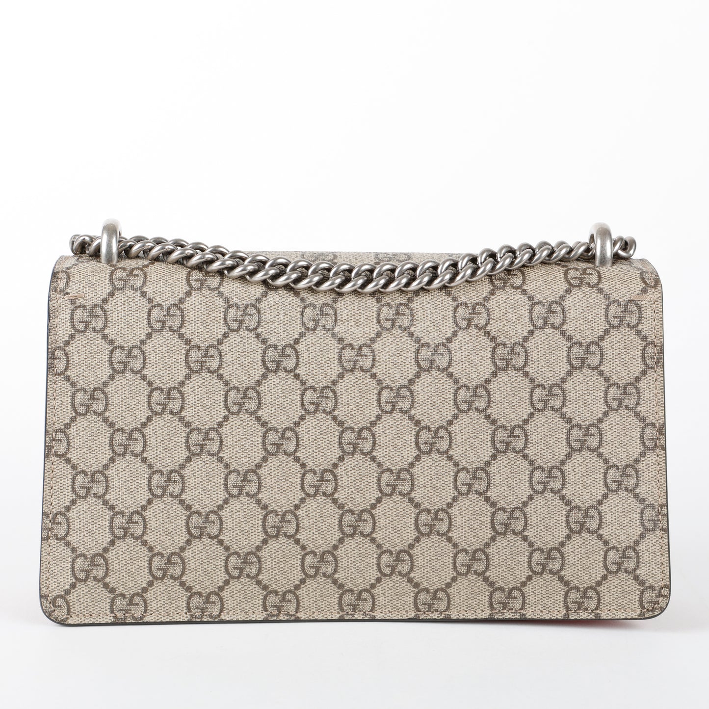Small Supreme Dionysus Shoulder Bag, Red Suede Trim