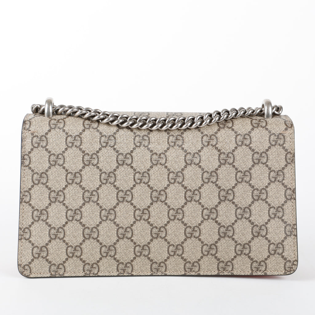 Small Supreme Dionysus Shoulder Bag, Red Suede Trim