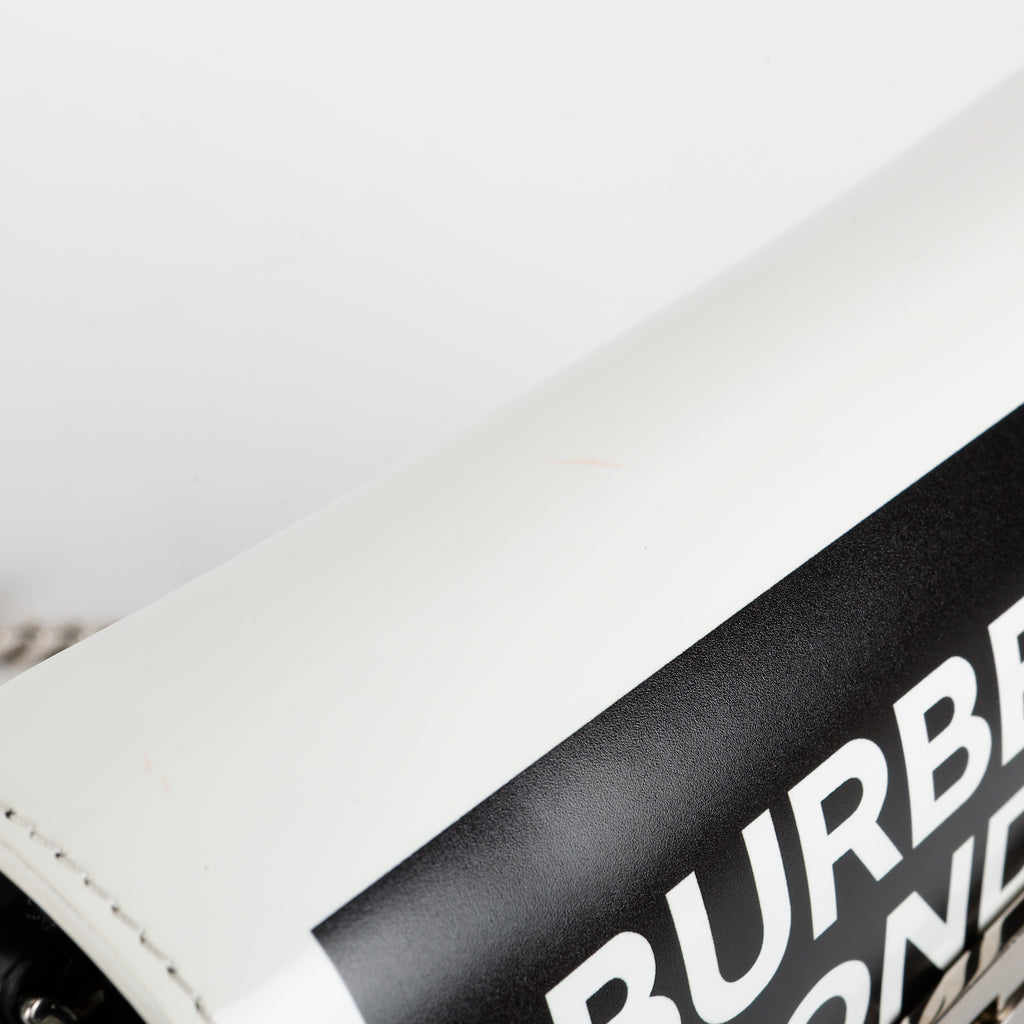 Small TB Logo Bag, Black/White