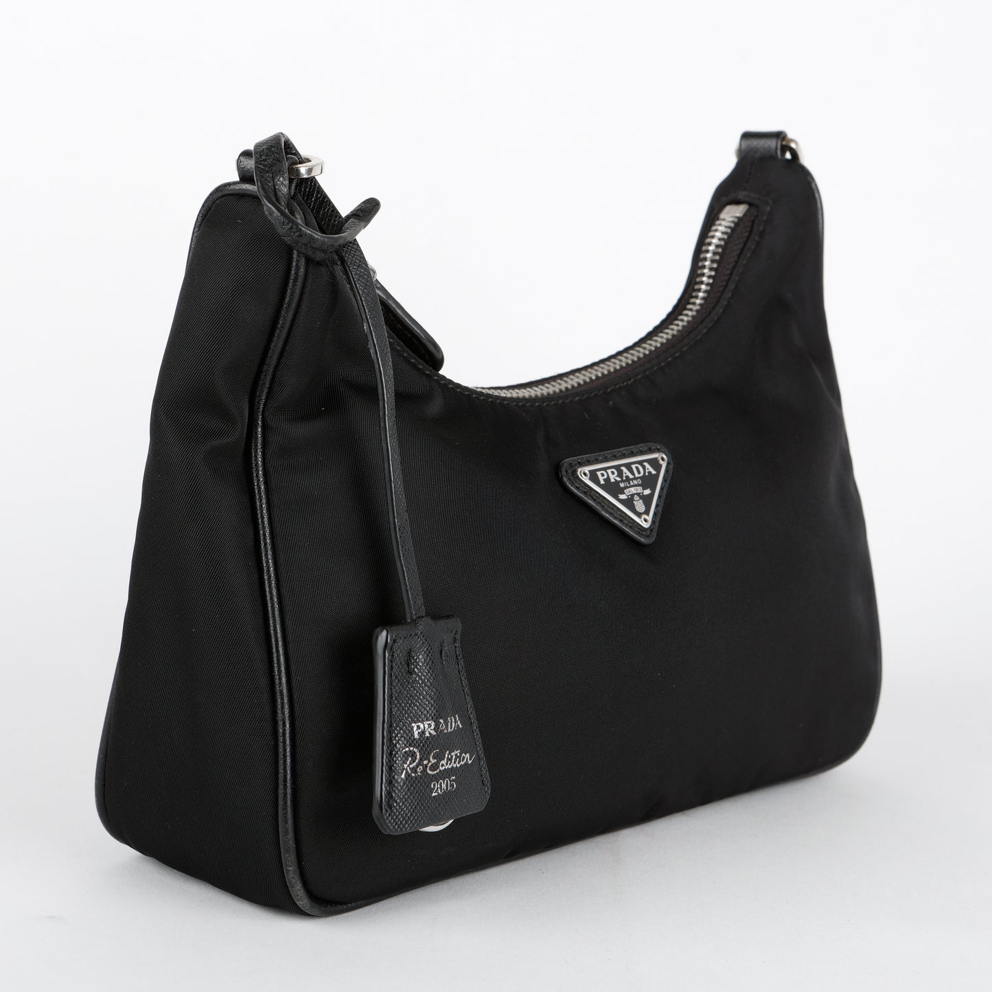 Small 2005 Re Edition Hobo, Black Nylon
