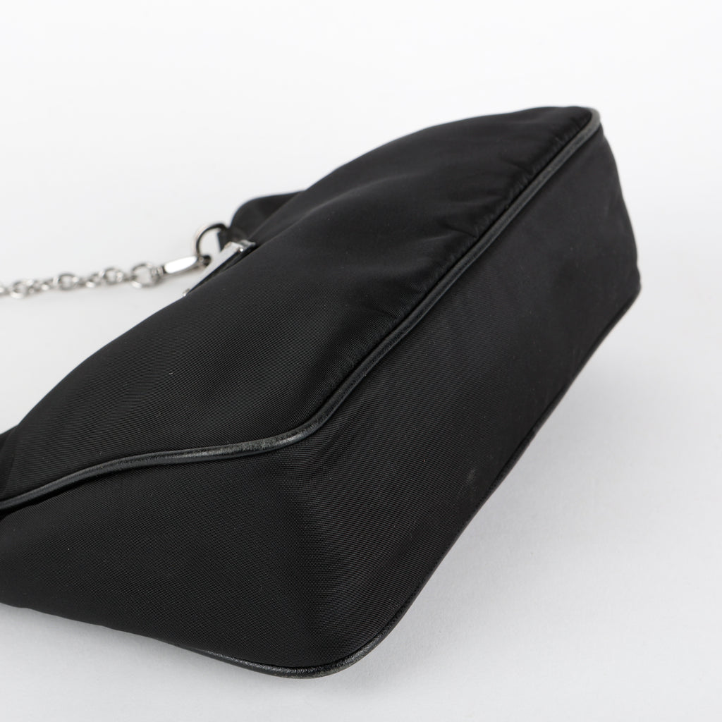 Small 2005 Re Edition Hobo, Black Nylon