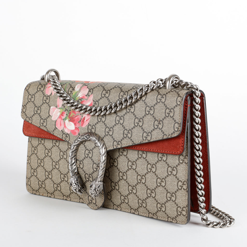 Small GG Blooms Dionysus Shoulder Bag, Pink