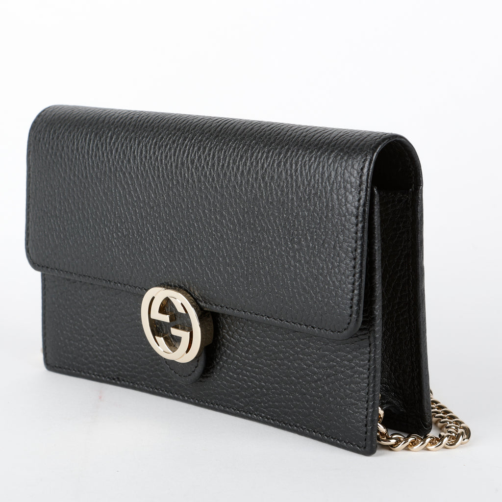 Interlocking G Wallet on Chain, Black