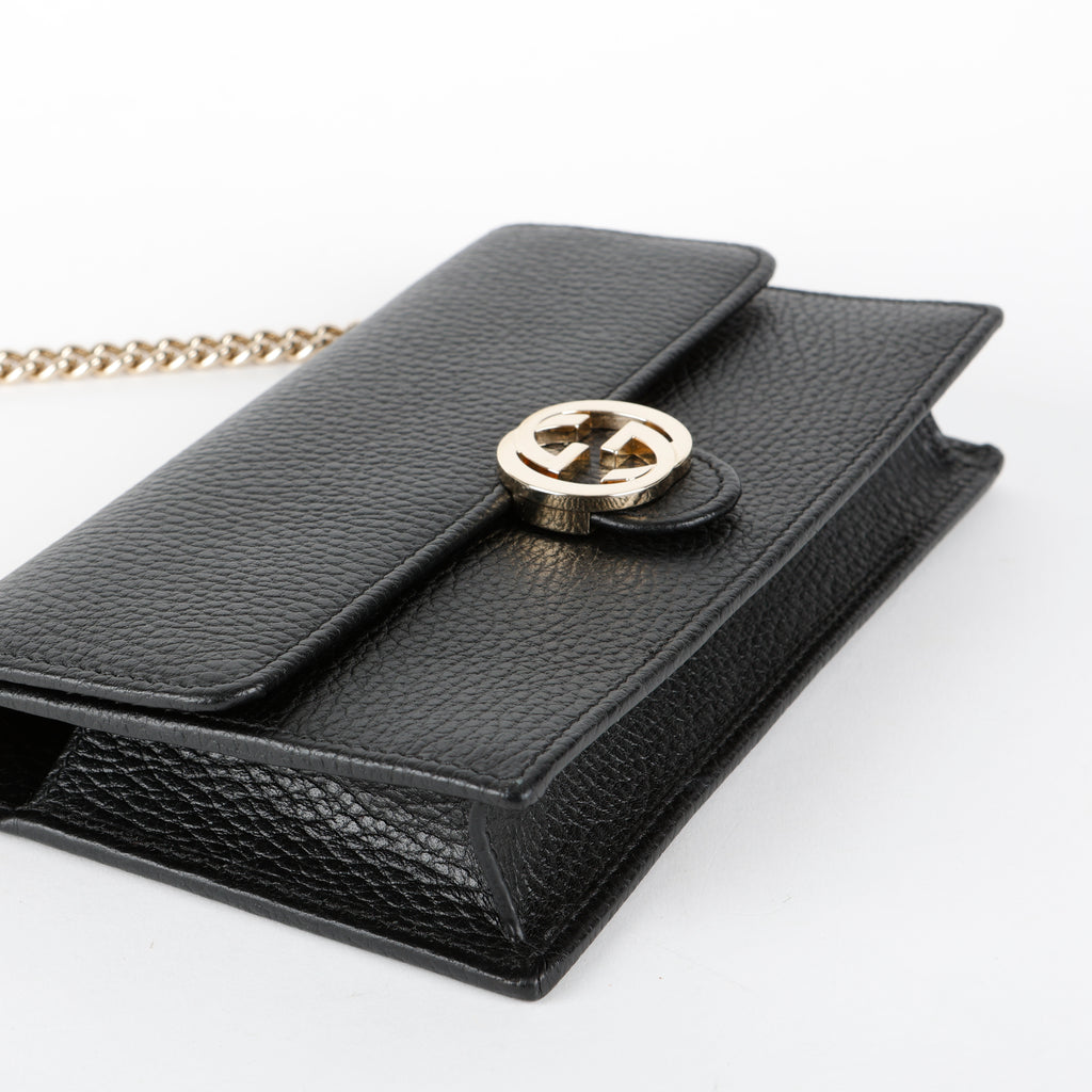 Interlocking G Wallet on Chain, Black