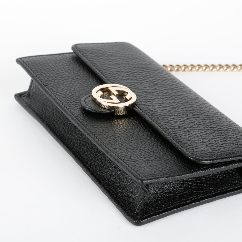 Interlocking G Wallet on Chain, Black