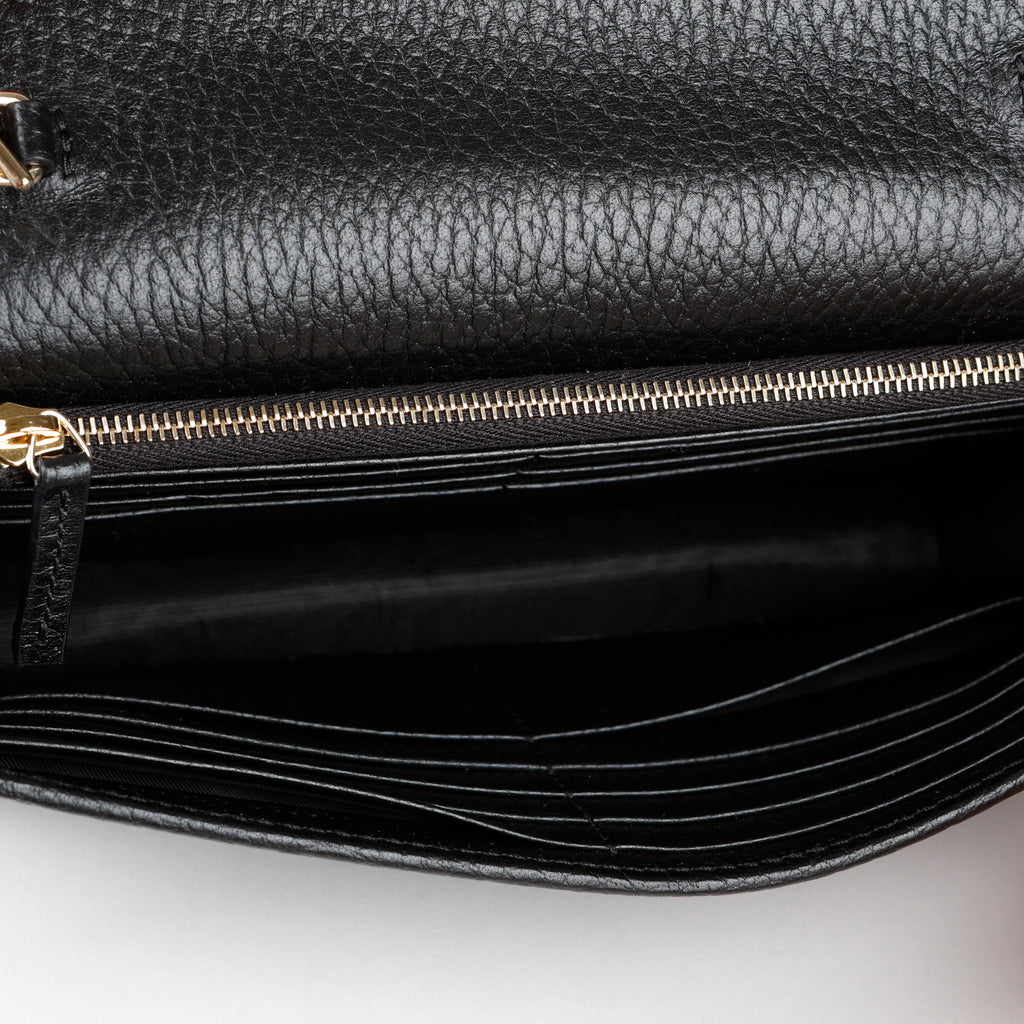 Interlocking G Wallet on Chain, Black