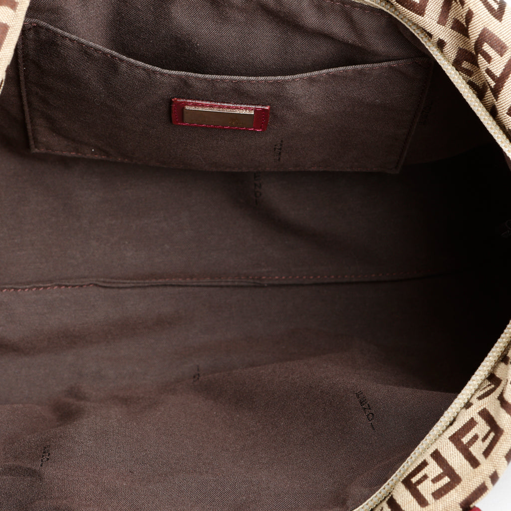 Zucchino Charm Tote, Canvas/Fuchsia
