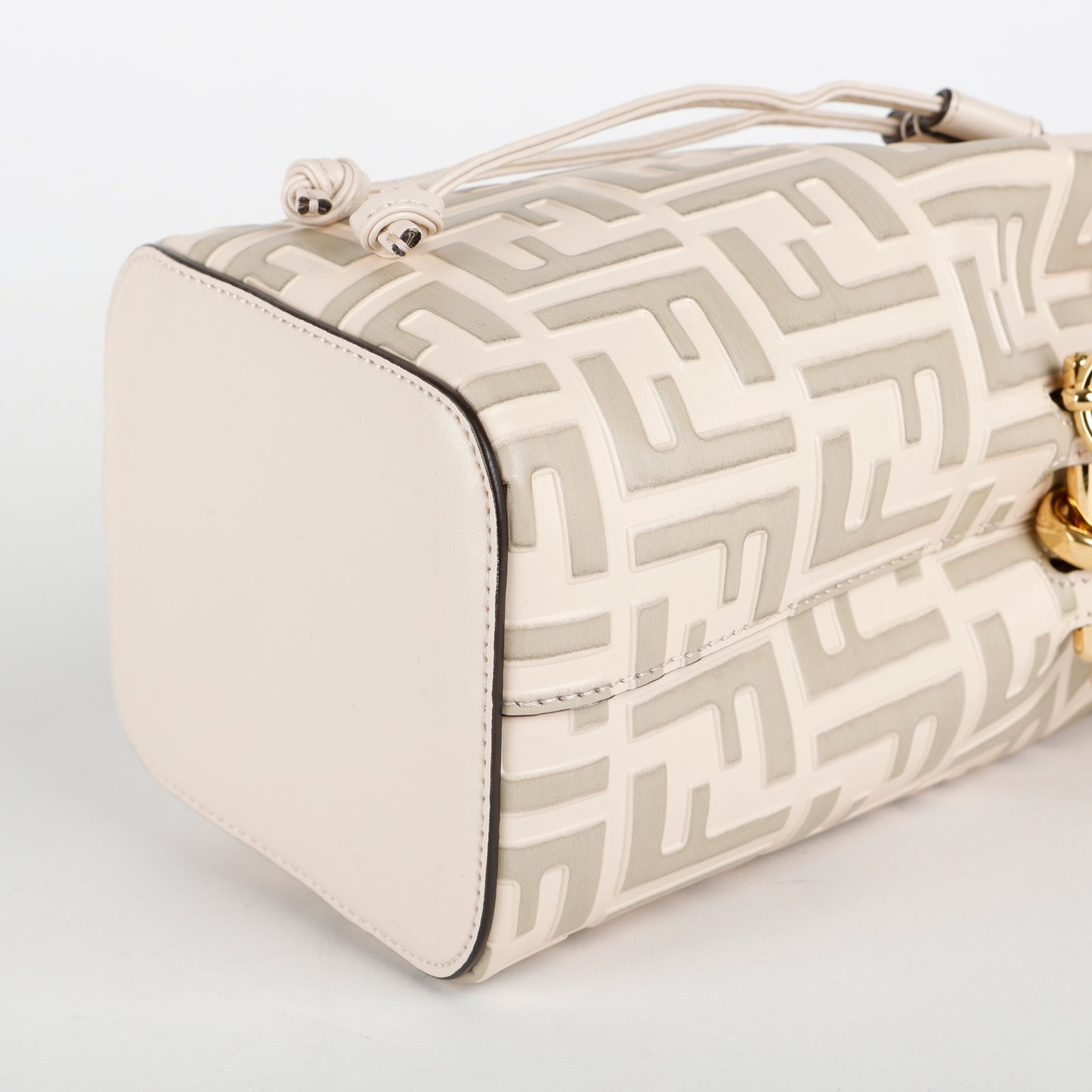 Mini Zucca Mon Tresor Bucket Bag, Beige/Sage