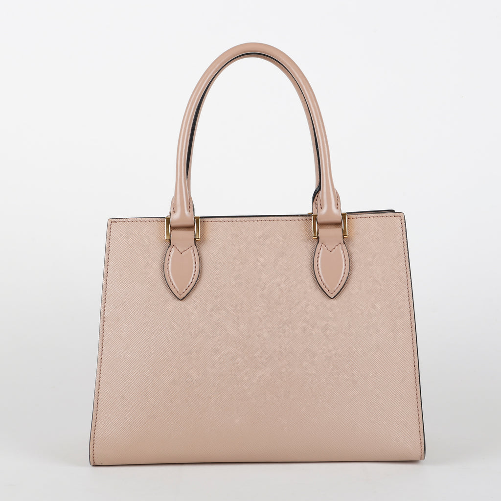 Medium 2 Way Saffiano Tote, Blush Pink