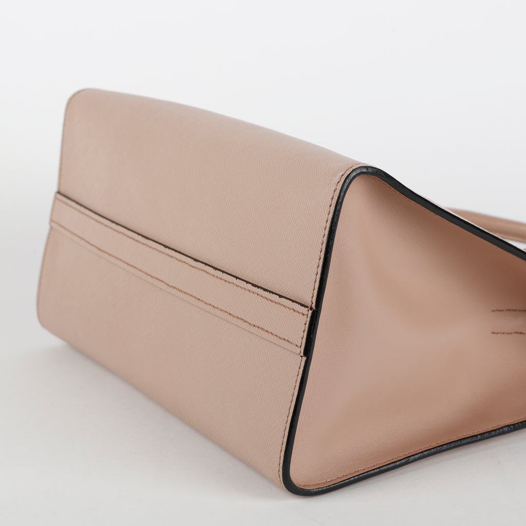 Medium 2 Way Saffiano Tote, Blush Pink