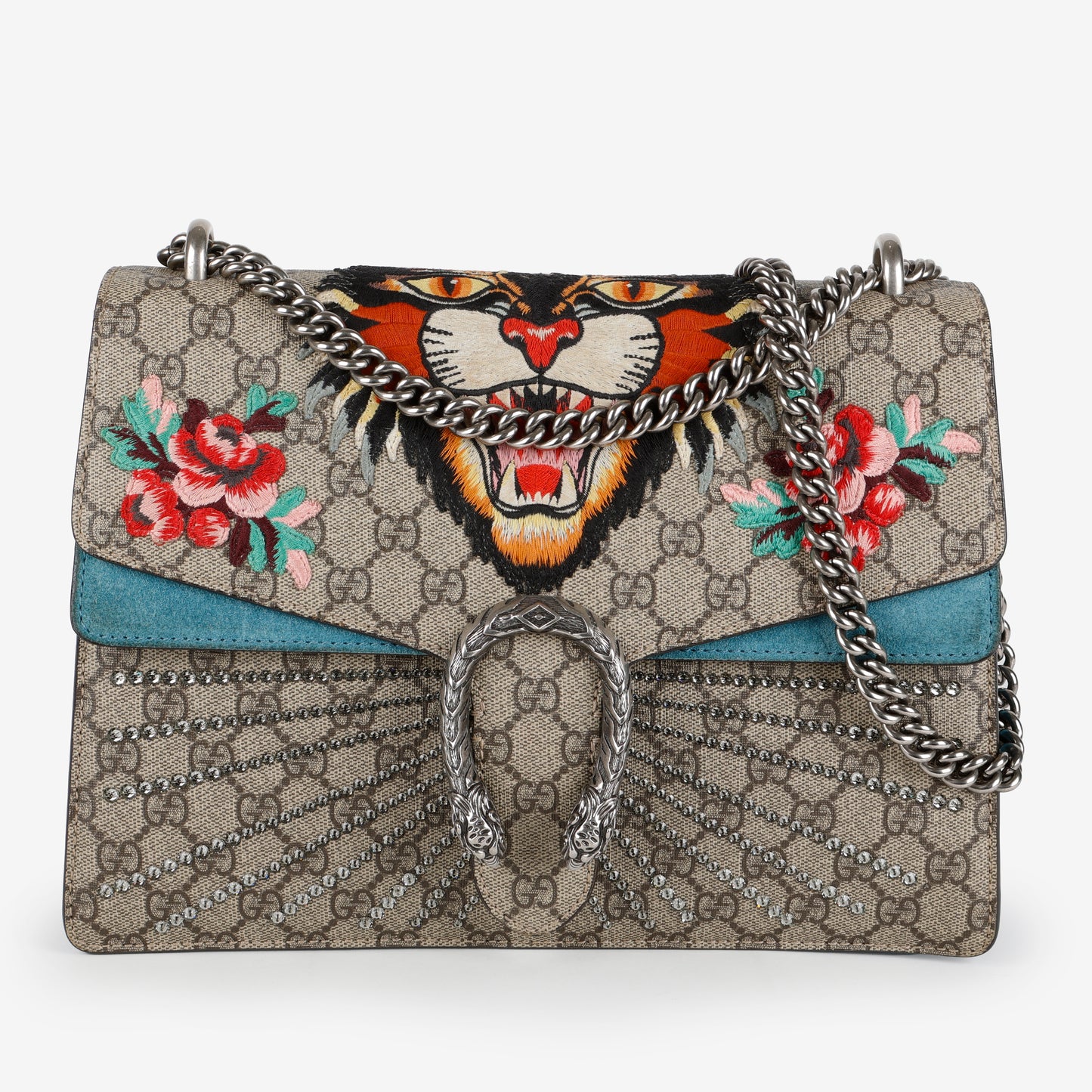 Medium Supreme Angry Cat Dionysus Shoulder Bag, Canvas