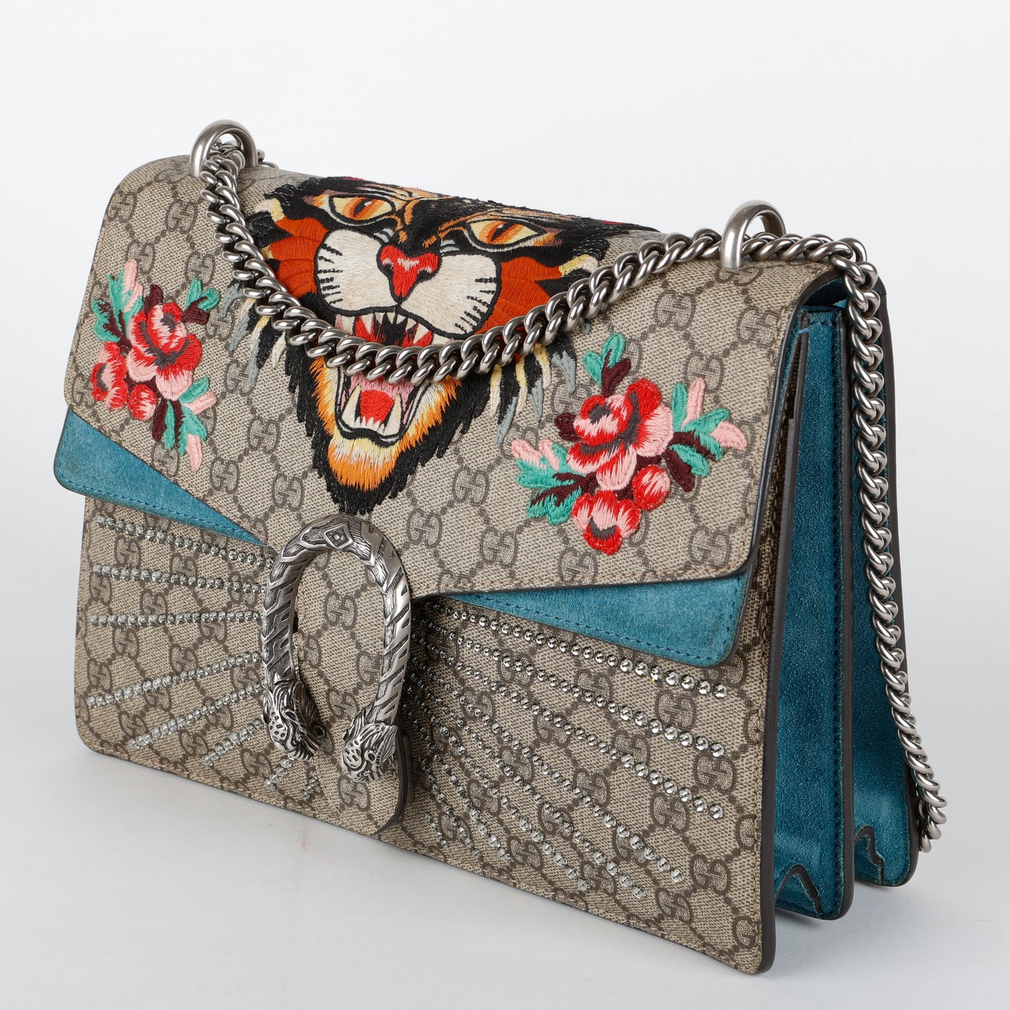 Medium Supreme Angry Cat Dionysus Shoulder Bag, Canvas