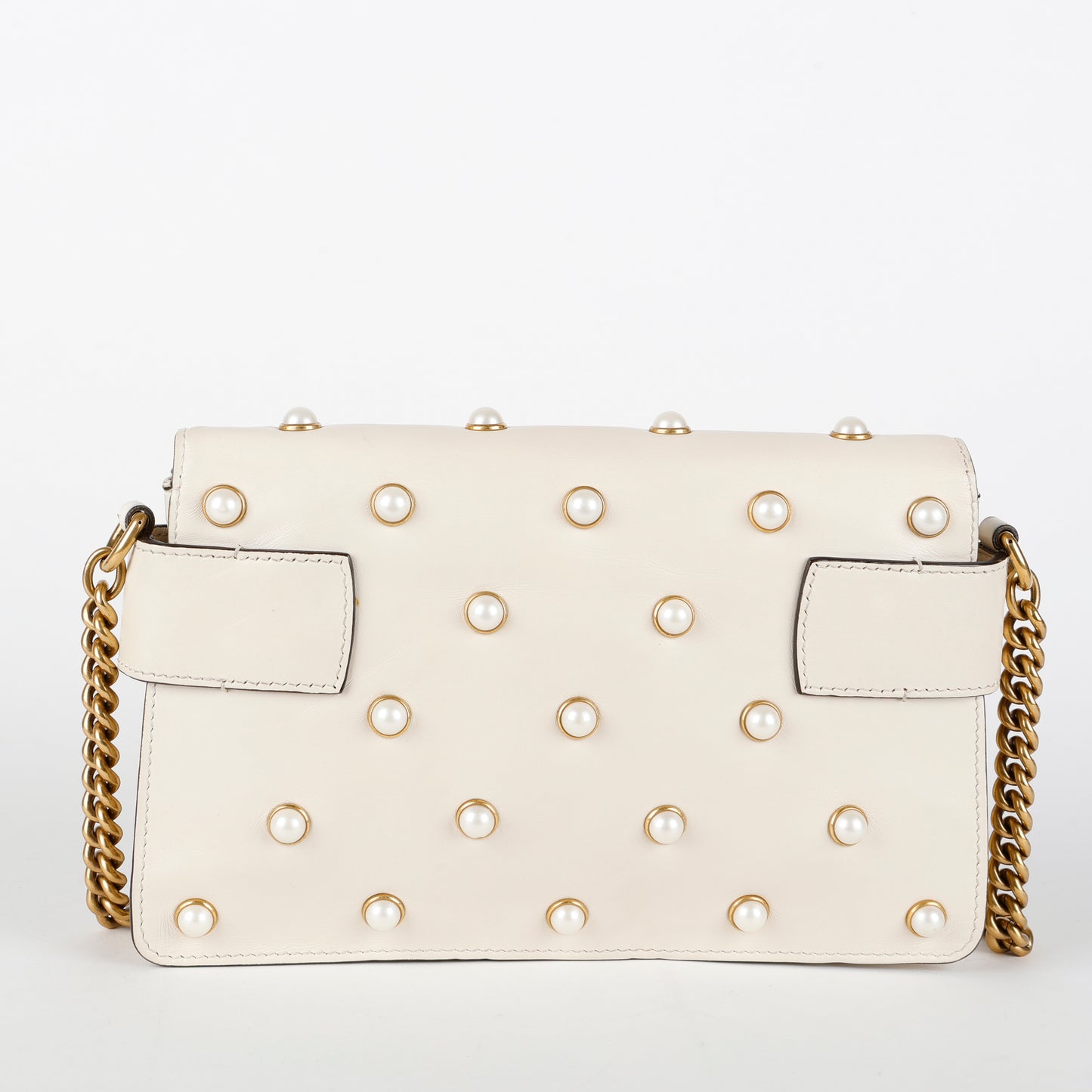 Broadway Pearly Bee Shoulder Bag, Cream