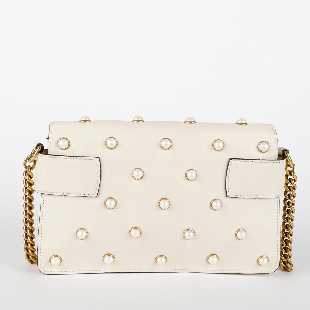 Broadway Pearly Bee Shoulder Bag, Cream