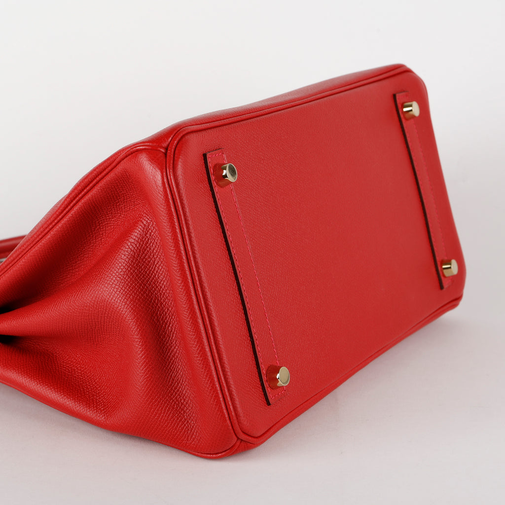Birkin 30, Rouge Casaque Epsom GHW (2015)