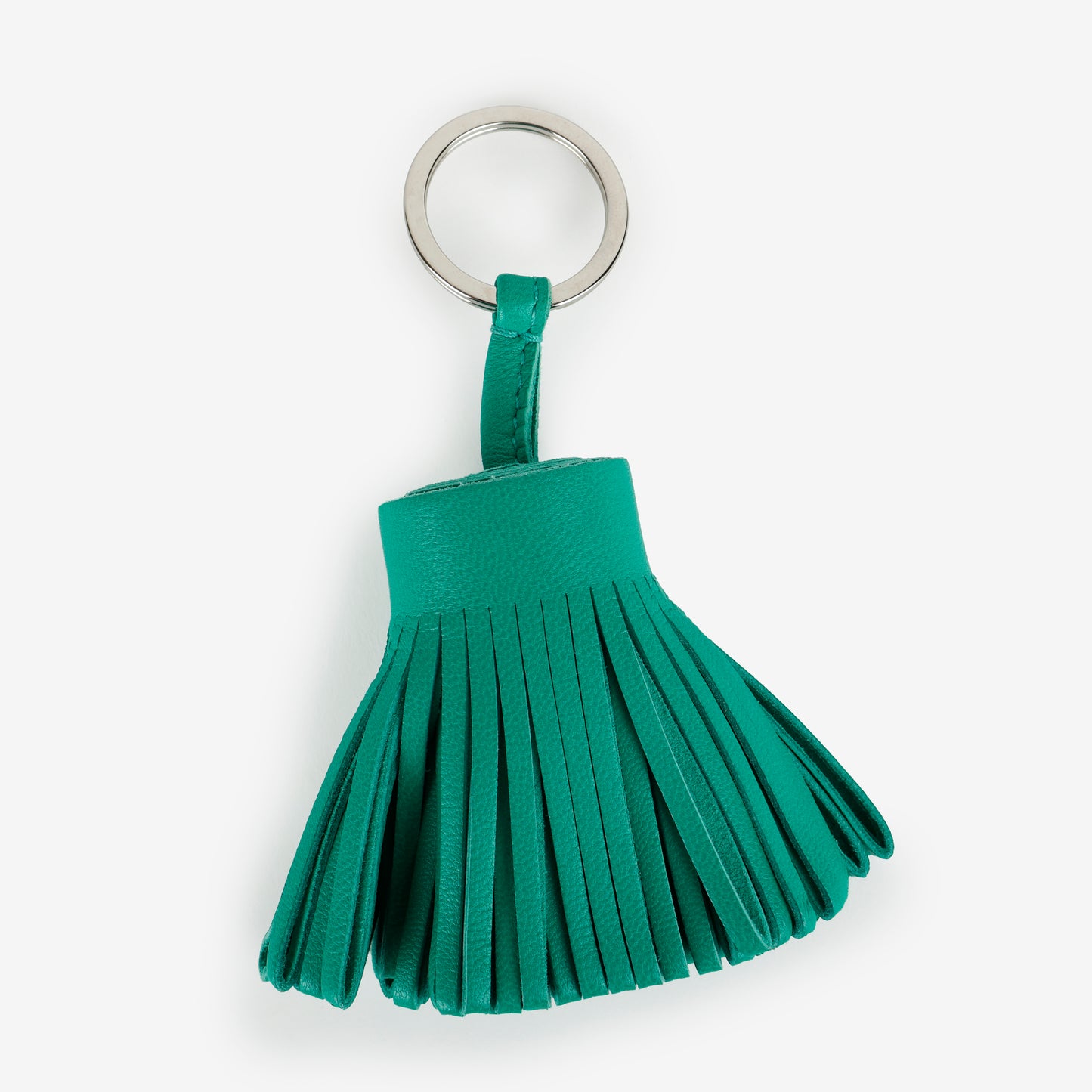 Milo Leather Key Ring, Menthe