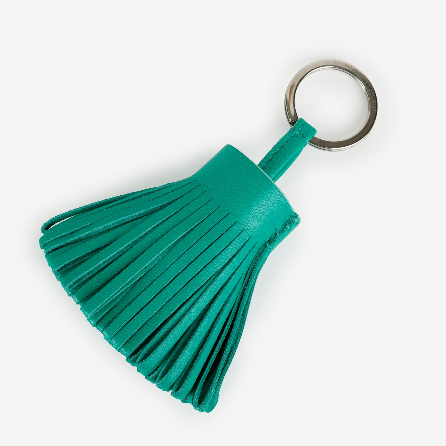 Milo Leather Key Ring, Menthe