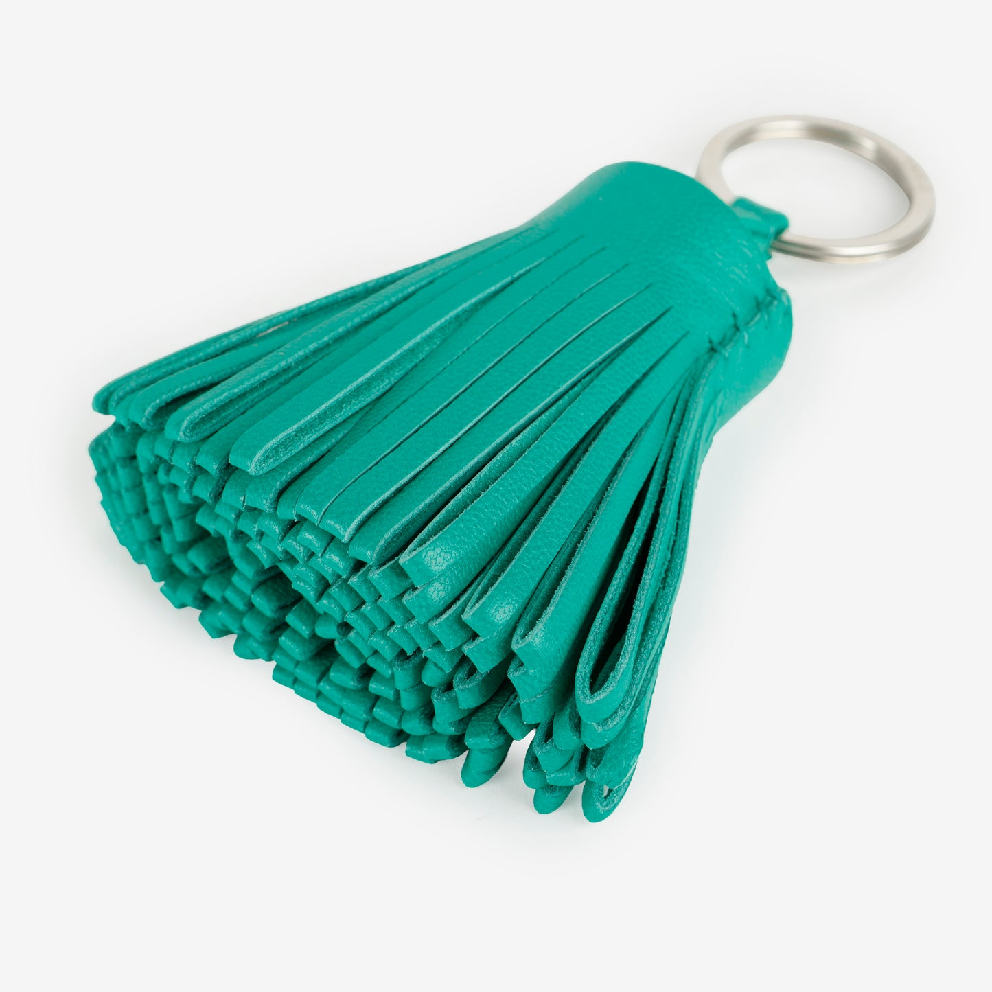 Milo Leather Key Ring, Menthe
