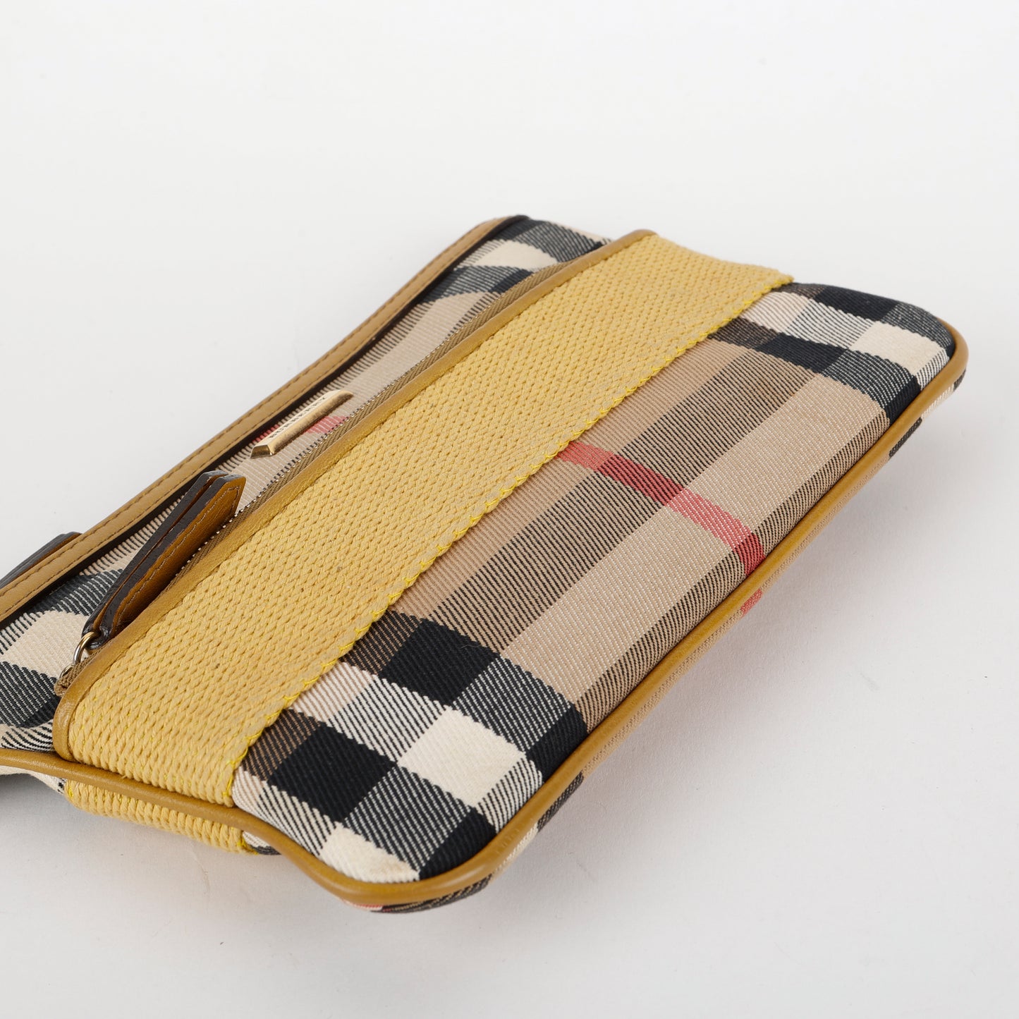 Peyton Clutch Wristlet, House Check Canvas and Yellow