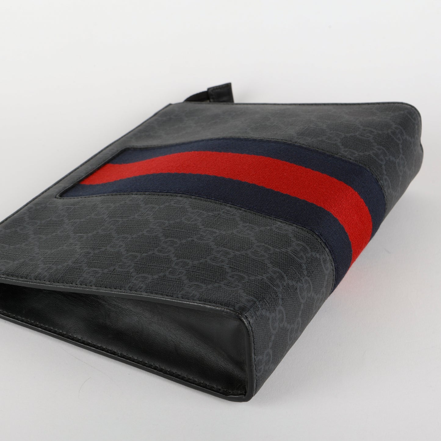 Supreme New Web Cosmetic Case, Black/Grey 058