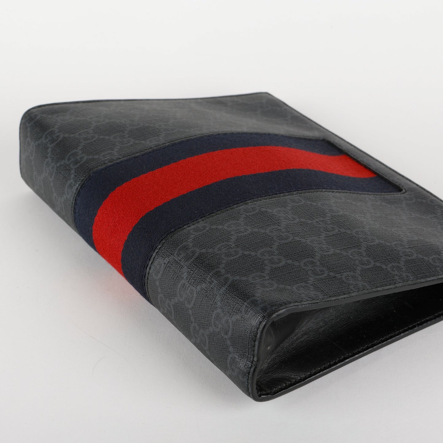 Supreme New Web Cosmetic Case, Black/Grey 058