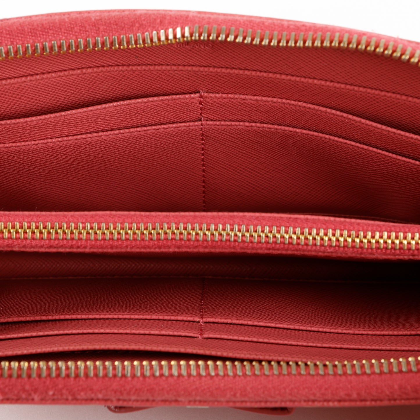 Fiocco Bow Continental Zip Wallet, Peonia Pink