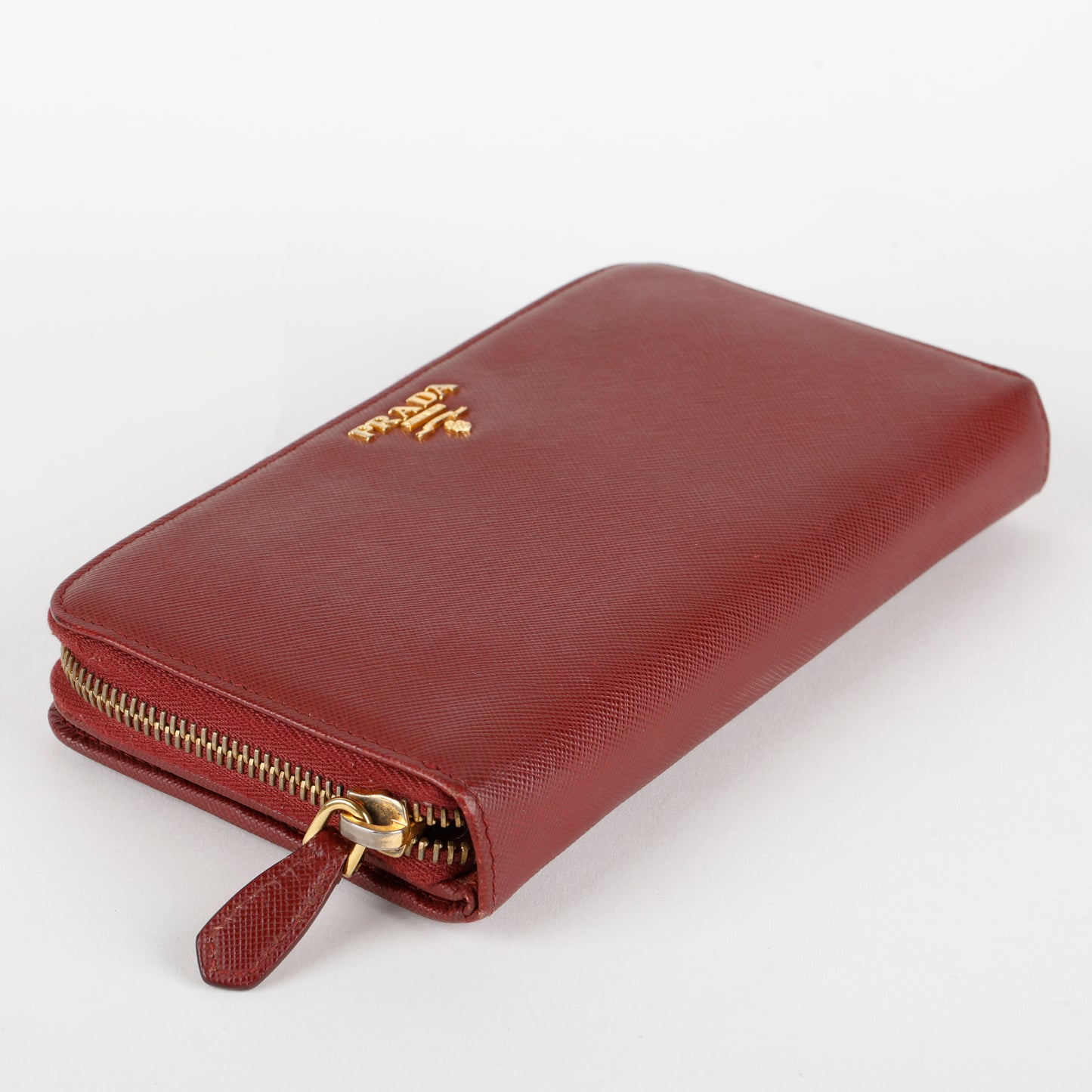 Large Bifold Zip Wallet, Burgundy