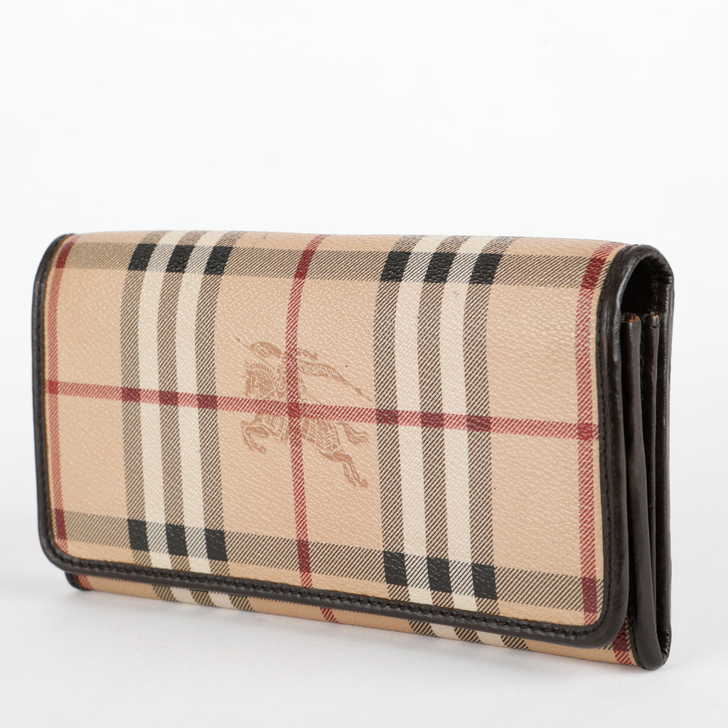 Penrose Continental Wallet, Coated Haymarket Check