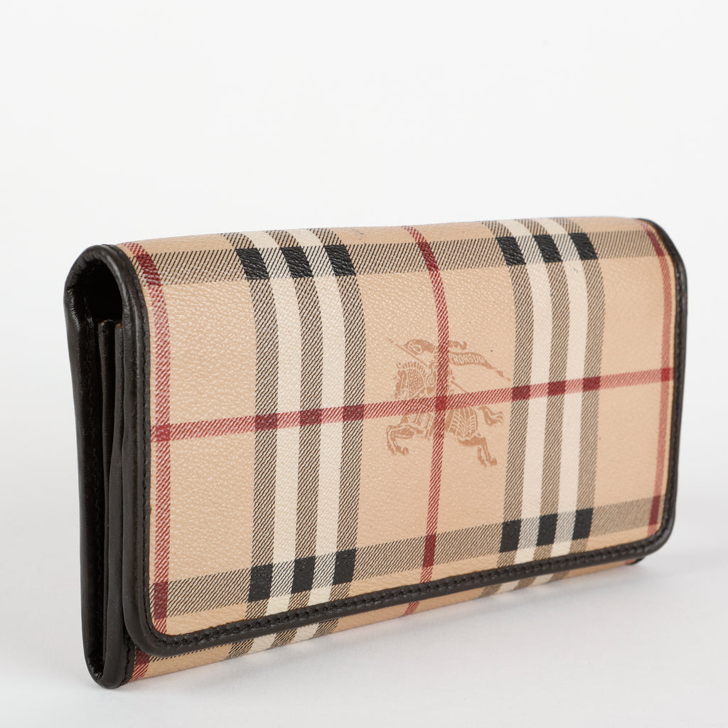 Penrose Continental Wallet, Coated Haymarket Check