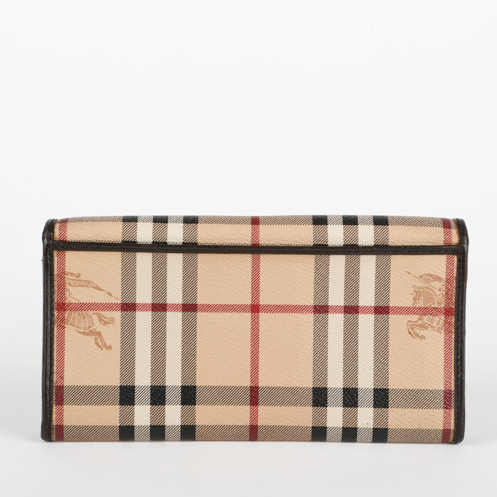 Penrose Continental Wallet, Coated Haymarket Check