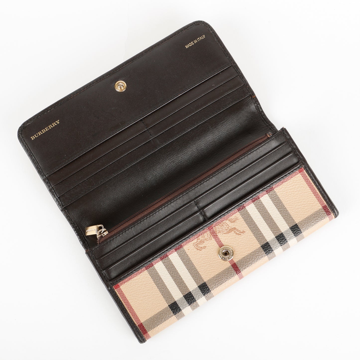 Penrose Continental Wallet, Coated Haymarket Check