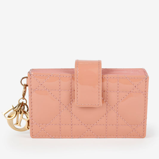 Jasmine Wallet, Rose Patent Leather
