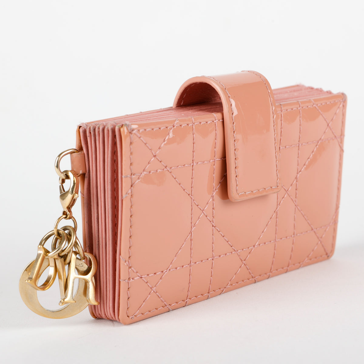 Jasmine Wallet, Rose Patent Leather