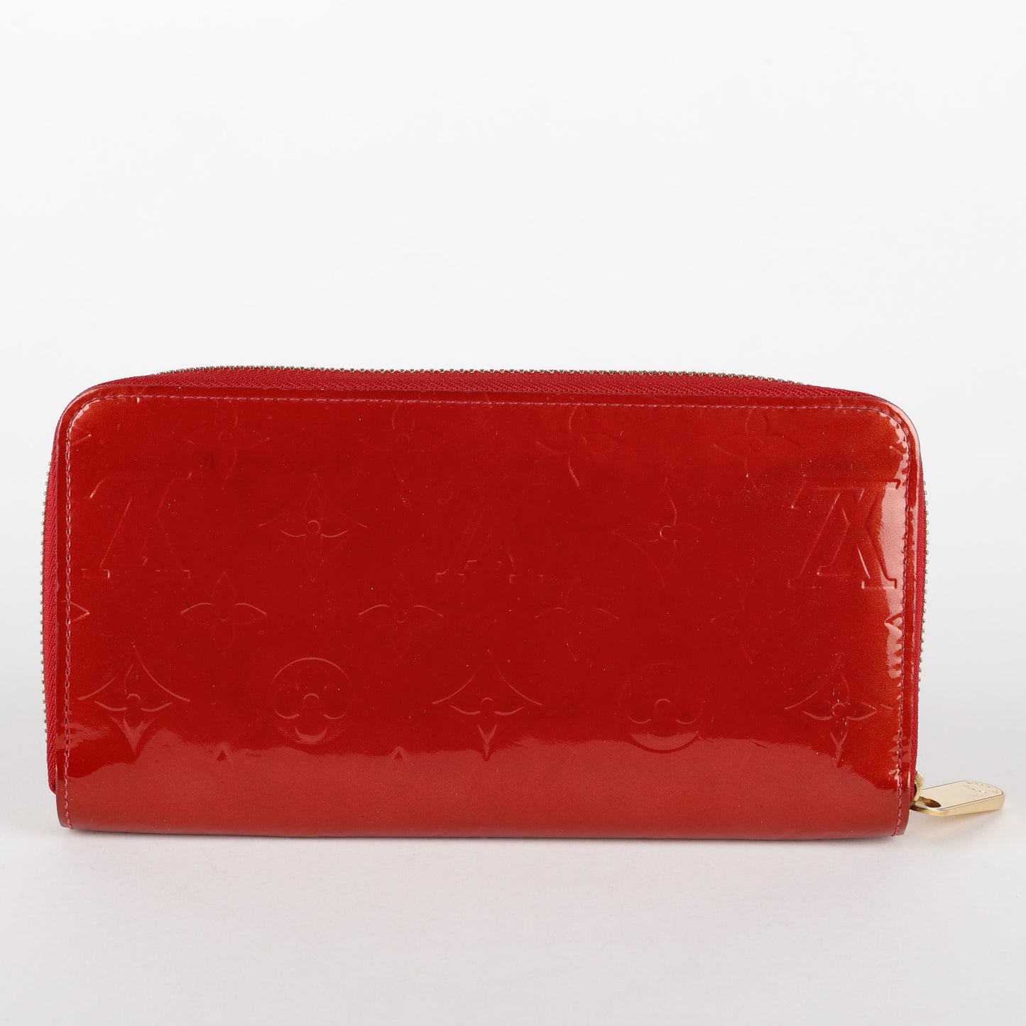 Zippy Wallet, Rose Velours Vernis